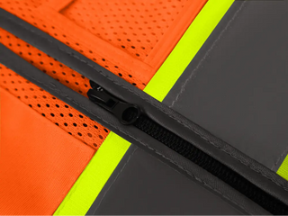 Custom Logo Mesh Safety Vest Class2 High Visibility Reflective Vest Breathable Construction Vest CustomTok