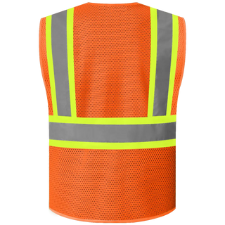 Breathable Mesh Safety Vest High-Visibility & Reflective Free Custom Printing (S-4XL)
