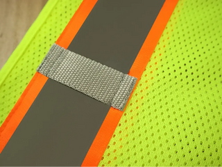 Custom Reflective Safety Vest 10 Utility Pockets Polyester Mesh for Breathability Ideal for construction, cycling & dog walking CustomTok