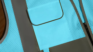 Custom Mesh Safety Vest Reflective Vest 6 Pockets Tear-Resistant Polyester for Long-Lasting Use CustomTok