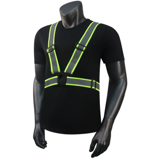 Custom 360° Reflective Suspenders Adjustable Safety Straps for Work, Running & Night Walks EN ISO 20471 Certified CustomTok