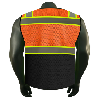 Custom Lightweight Mesh Reflective Vest 9 Pockets Perfect for Hot Weather, Outdoor Sports and Construction CustomTok