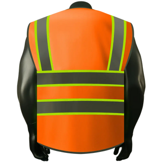 Custom safety vest Industrial-Grade Reflective Vest 9 Reinforced Pockets Durable Polyester for Tough Jobs CustomTok