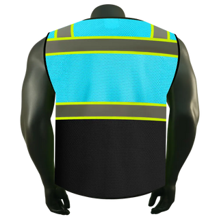Custom Lightweight Mesh Reflective Vest 9 Pockets Perfect for Hot Weather, Outdoor Sports and Construction CustomTok