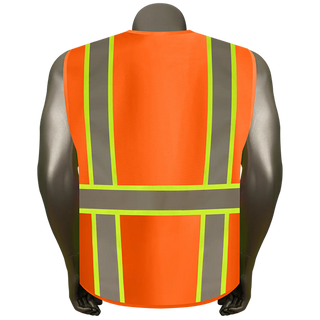 Custom Reflective Safety Vest 10 Utility Pockets Polyester for Breathability Ideal for construction, cycling & dog walking CustomTok