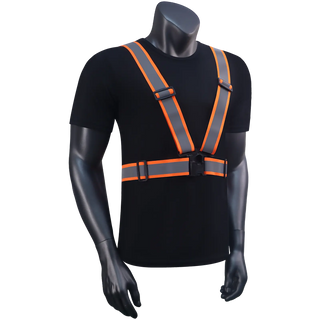 Custom 360° Reflective Suspenders Adjustable Safety Straps for Work, Running & Night Walks EN ISO 20471 Certified CustomTok