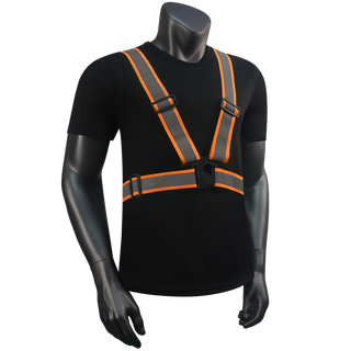 Custom 360° Reflective Suspenders Adjustable Safety Straps for Work, Running & Night Walks EN ISO 20471 Certified CustomTok