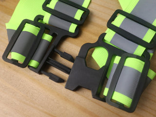 Custom 360° Reflective Suspenders Adjustable Safety Straps for Work, Running & Night Walks EN ISO 20471 Certified-Square