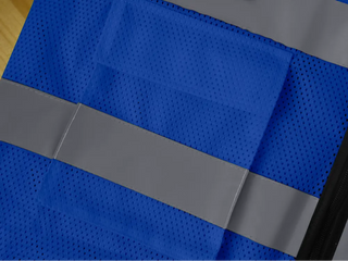 Custom Mesh Safety Vest Class 2 High Visibility Reflective with Pockets Construction workwear CustomTok