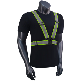 Custom 360° Reflective Suspenders Adjustable Safety Straps for Work, Running & Night Walks EN ISO 20471 Certified CustomTok