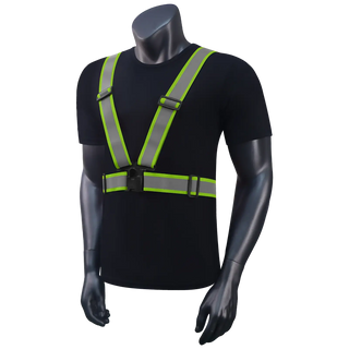 Custom 360° Reflective Suspenders Adjustable Safety Straps for Work, Running & Night Walks EN ISO 20471 Certified-Square