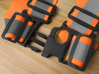 Custom 360° Reflective Suspenders Adjustable Safety Straps for Work, Running & Night Walks EN ISO 20471 Certified-Square