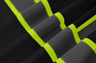 Custom Safety Vest Heavy-Duty Knit Fabric with Reflective Strips CustomTok