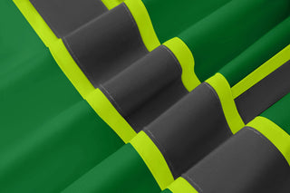 Custom Safety Vest Heavy-Duty Knit Fabric with Reflective Strips CustomTok