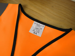 Custom Logo Safety Zipper Vest High Visibility Vest Customize Logo Text Image Reflective Security Vest