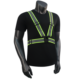 Custom 360° Reflective Suspenders Adjustable Safety Straps for Work, Running & Night Walks EN ISO 20471 Certified CustomTok