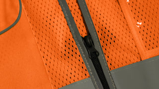 Custom Mesh Safety Vest Reflective Vest 6 Pockets Tear-Resistant Polyester for Long-Lasting Use CustomTok