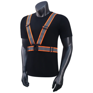 Custom 360° Reflective Suspenders Adjustable Safety Straps for Work, Running & Night Walks EN ISO 20471 Certified-Square