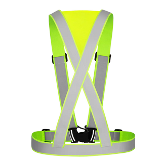 Custom 360° Reflective Suspenders Adjustable Safety Straps for Work, Running & Night Walks EN ISO 20471 Certified