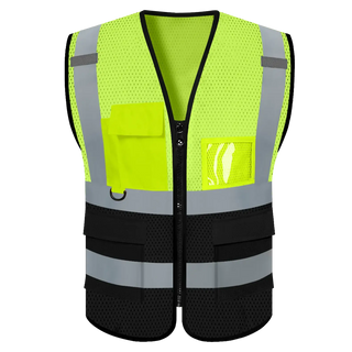 Custom Lightweight Mesh Safety Vests Breathable High-Visibility Gear for Hot Weather