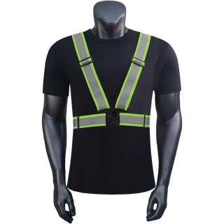 Custom 360° Reflective Suspenders Adjustable Safety Straps for Work, Running & Night Walks EN ISO 20471 Certified CustomTok