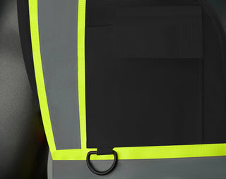 Custom Safety Vest Heavy-Duty Knit Fabric with Reflective Strips CustomTok