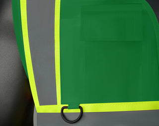 Custom Safety Vest Heavy-Duty Knit Fabric with Reflective Strips CustomTok