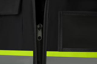 Custom Safety Vest Heavy-Duty Knit Fabric with Reflective Strips CustomTok