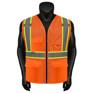 Breathable Mesh Safety Vest High-Visibility & Reflective Free Custom Printing (S-4XL) CustomTok