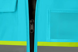 Custom Safety Vest Heavy-Duty Knit Fabric with Reflective Strips CustomTok