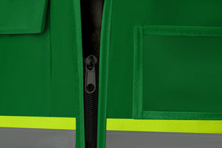 Custom Safety Vest Heavy-Duty Knit Fabric with Reflective Strips CustomTok