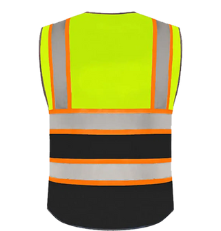 Chaleco de seguridad con logotipo personalizado, reflectante de alta visibilidad, clase 2, transpirable.