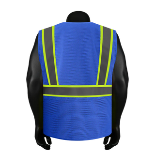 Breathable Mesh Safety Vest High-Visibility & Reflective Free Custom Printing (S-4XL) CustomTok