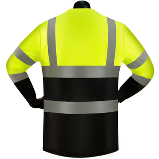 Custom High Visibility Reflective Shirt ANSI Class 3 Long Sleeves CustomTok