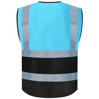 Chaleco de seguridad personalizado con logotipo, chaleco reflectante de alta visibilidad, clase 2, chaleco de trabajo de construcción de seguridad.
