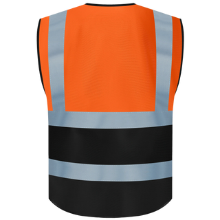 Chaleco de seguridad personalizado con logotipo, chaleco reflectante de alta visibilidad, clase 2, chaleco de trabajo de construcción de seguridad.