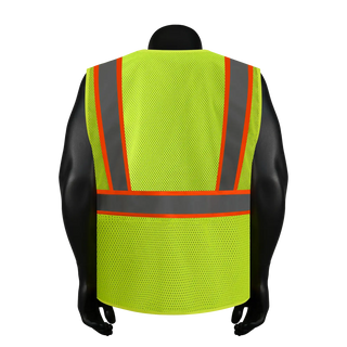 Breathable Mesh Safety Vest High-Visibility & Reflective Free Custom Printing (S-4XL) CustomTok