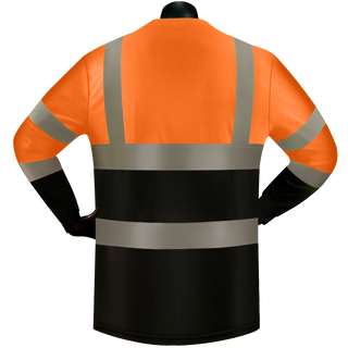 Custom High Visibility Reflective Shirt ANSI Class 3 Long Sleeves CustomTok