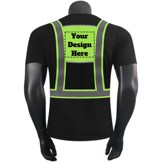 Custom 360° Reflective Suspenders Adjustable Safety Straps for Work, Running & Night Walks EN ISO 20471 Certified CustomTok