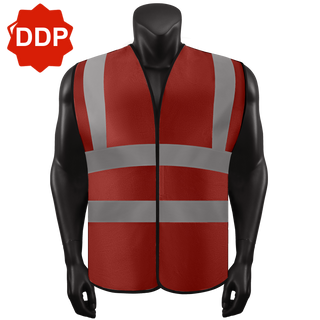 Custom Logo Safety Velcro Vest High visibility Vest Customize Logo Text Image Reflective Security Vest CustomTok
