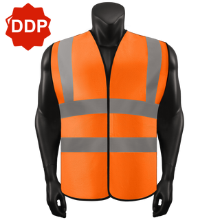 Custom Logo Safety Velcro Vest High visibility Vest Customize Logo Text Image Reflective Security Vest CustomTok
