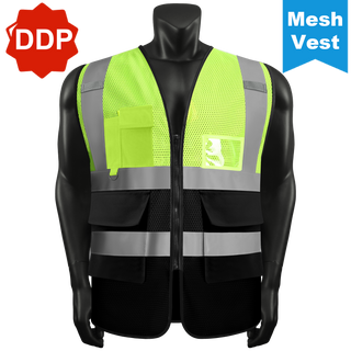 Custom Lightweight Mesh Safety Vests Breathable High-Visibility Gear for Hot Weather CustomTok