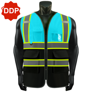 Custom Logo Safety Vest Class 2 High Visibility Reflective Vest Breathable Construction Vest CustomTok