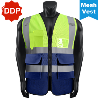 Custom Lightweight Mesh Safety Vests Breathable High-Visibility Gear for Hot Weather CustomTok