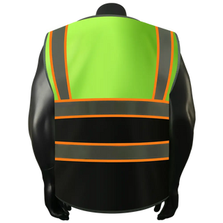 Custom Logo Safety Vest Class 2 High Visibility Reflective Vest Breathable Construction Vest CustomTok
