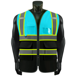 Custom Logo Safety Vest Class 2 High Visibility Reflective Vest Breathable Construction Vest CustomTok
