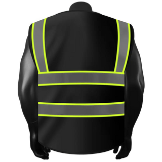 Custom Reflective High Visibility Safety Vest with 5 Pockets ＆Zipper Class 2 Adult Unisex Construction Security CustomTok
