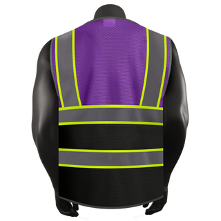 Custom Logo Mesh Safety Vest Class2 High Visibility Reflective Vest Breathable Construction Vest CustomTok
