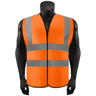 Custom Logo Safety Velcro Vest High Visibility Vest Customize Logo Text Image Reflective Security Vest CustomTok