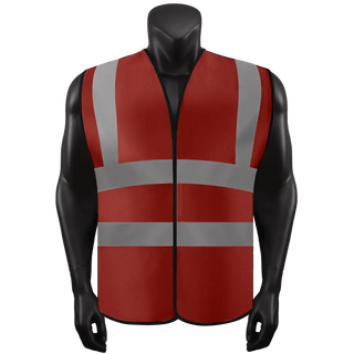 Custom Logo Safety Velcro Vest High Visibility Vest Customize Logo Text Image Reflective Security Vest CustomTok